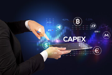 Close-up of a touchscreen with inscription