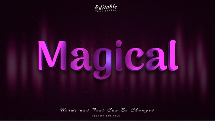 magical editable text effect with blue luxury background