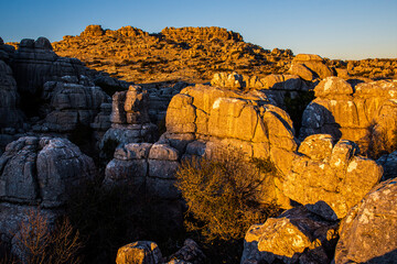 The Torcal de Antequera Natural Park contains one of the most impressive examples of karst...