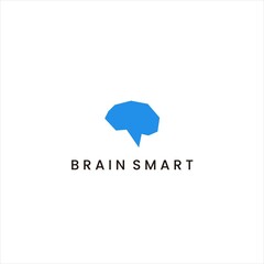 bright minds logo design.brain smart vector illustration