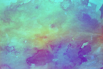 Obraz na płótnie Canvas Watercolor texture background colorful splash