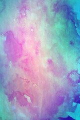 Watercolor texture background colorful splash