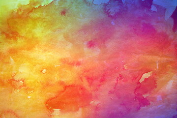 Watercolor texture background colorful splash