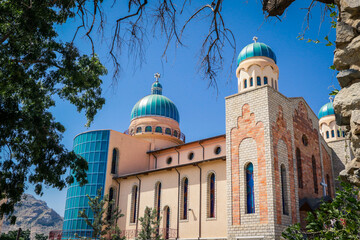Fototapeta na wymiar View to the Catholic Eparchy in Keren, Eritrea