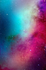 Naklejka premium Watercolor texture background colorful splash