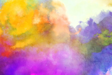 Watercolor texture background colorful splash