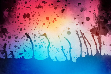 Fototapeta premium Watercolor texture background colorful splash