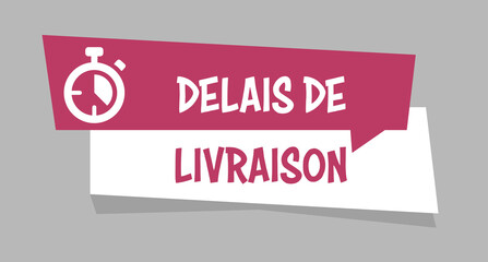 Logo délais de livraison.