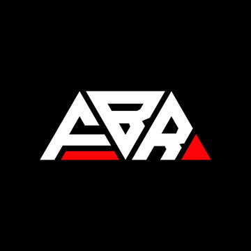FBR triangle letter logo design with triangle shape. FBR triangle logo design monogram. FBR triangle vector logo template with red color. FBR triangular logo Simple, Elegant, and Luxurious Logo...