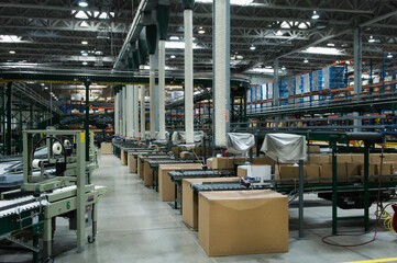 Workstations in distribution warehouse