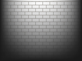 white brick wall