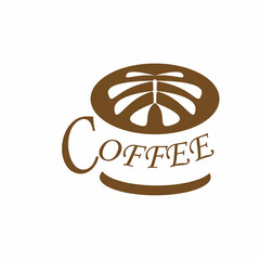 coffee label design. coffee cup icon vector illustration