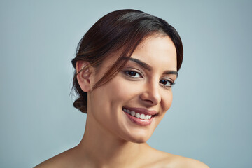 Youll see the difference after just one treatment. Studio portrait of a beautiful young woman with...