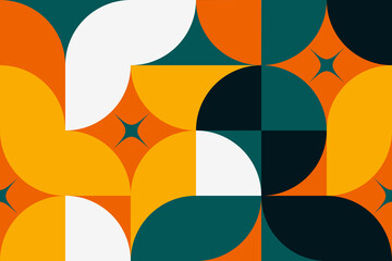 abstract background, a pattern of geometric shape. the modern element is a circle, a line in the style of minimalism. for print. banner, web, business ideas. vector art illustration.