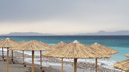 umbrellas on the beach