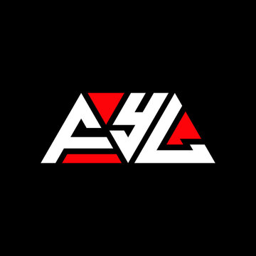 FYL triangle letter logo design with triangle shape. FYL triangle logo design monogram. FYL triangle vector logo template with red color. FYL triangular logo Simple, Elegant, and Luxurious Logo...