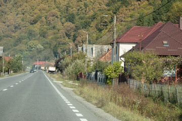 Fototapeta na wymiar Romanian village