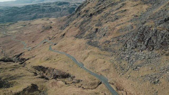 Flying over the Hard Knott Pass