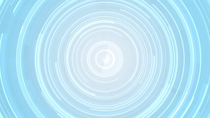 Abstract circle white blue future technology background.