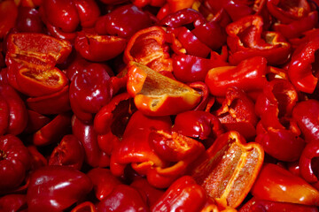 chopped red peppers