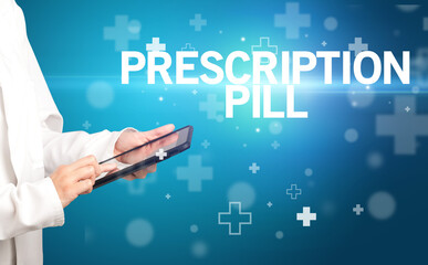 doctor writes notes on the clipboard