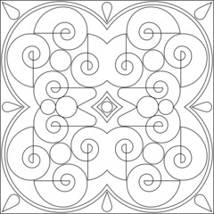 Geometric Coloring Page M_2204153