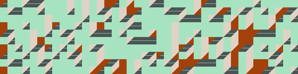 Implementation of Edward Zajec’s “Il Cubo” from 1971. Essentially a Truchet tile set of 8 tiles and rules for placement art illustration