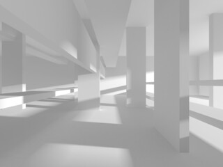 White Modern Background. Abstract Building Concept