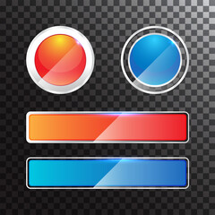 Template shiny gradient label and button