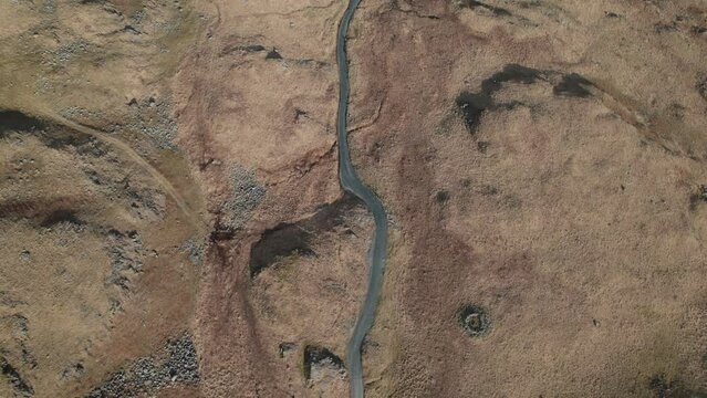 Hard Knott Pass Overhead Drone Flight