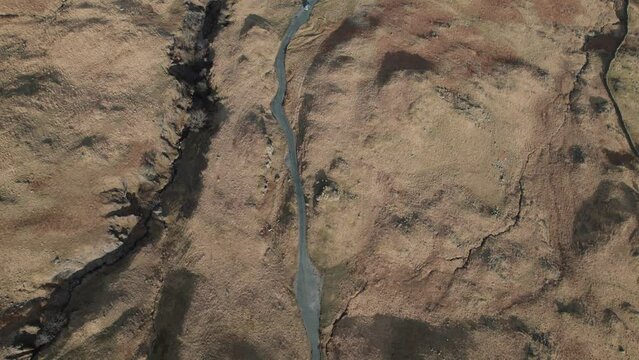 Hard Knott Pass from high overhead