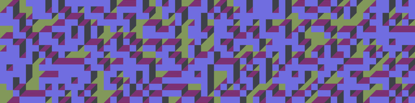 Implementation of Edward Zajec&rsquo;s &ldquo;Il Cubo&rdquo; from 1971. Essentially a Truchet tile set of 8 tiles and rules for placement art illustration