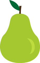 Pear vector art illustration design
