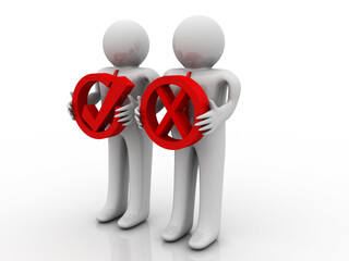 3d illustration Business Network concept