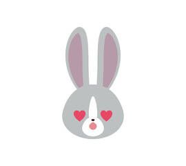ウサギ　ハート