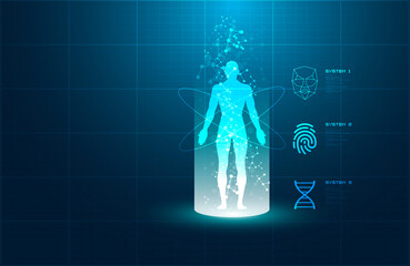 biometria, impronte digitali, riconoscimento, sicurezza digitale © xyz+