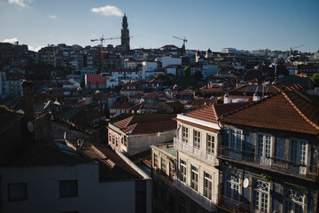 View of the historical center of Porto, Portugal.