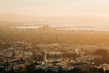 Sunset view over Berkeley, California