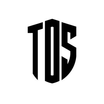 TOS letter logo design. TOS modern letter logo with black background. TOS creative  letter logo. simple and modern letter logo. vector logo modern alphabet font overlap style. Initial letters TOS 