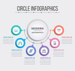 Simple Circle Infographics (06 Steps)