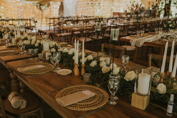 wedding decoration setting table