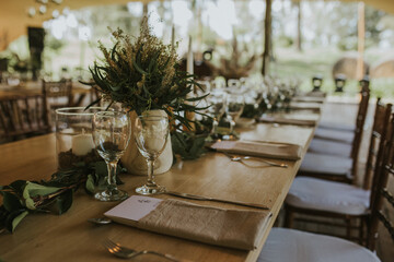 wedding decoration setting table