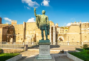 Foto op Plexiglas Statue of emperor Nerva at Roman Forum, Rome, Italy © scaliger