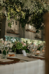 wedding decoration setting table
