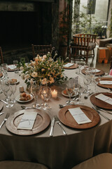 wedding decoration setting table