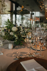 wedding decoration setting table