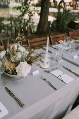 wedding decoration table setting