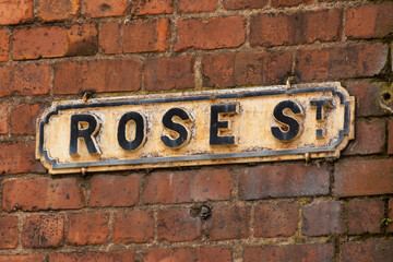 Old street sign.
