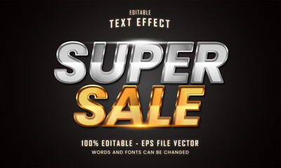 Flash sale bold editable text effect suitable for promotion product Premium Vector