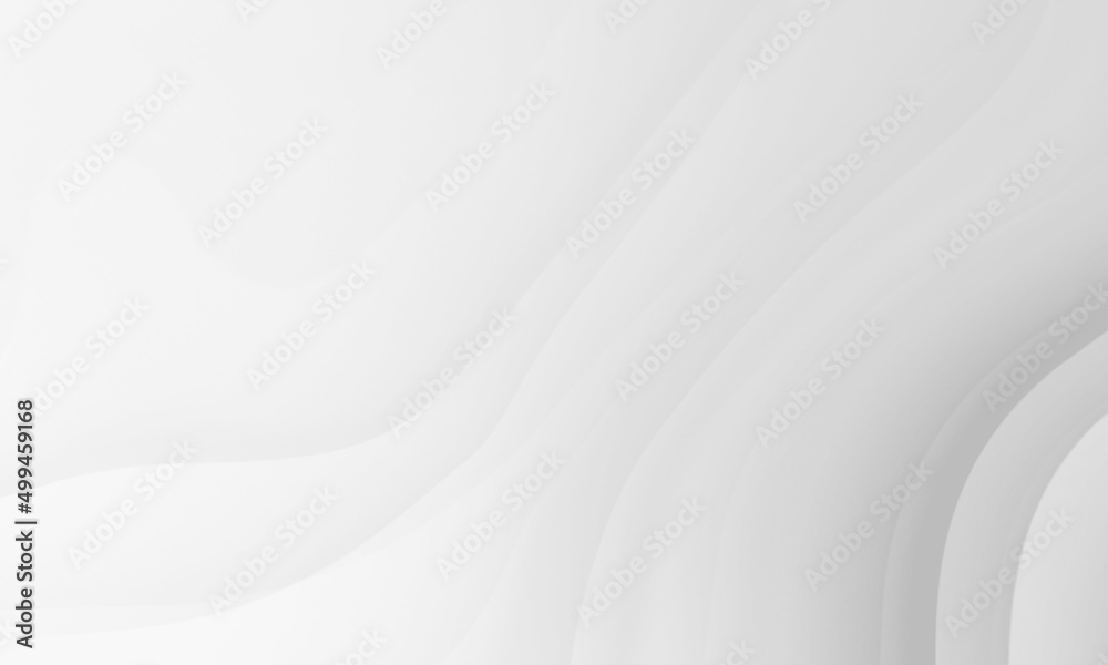 Wall mural abstract white gray colors gradient with wave lines pattern texture background.